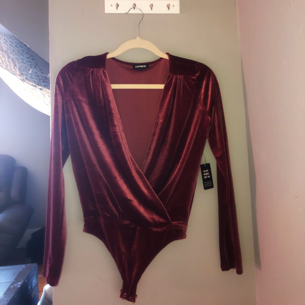 Velvet body suit